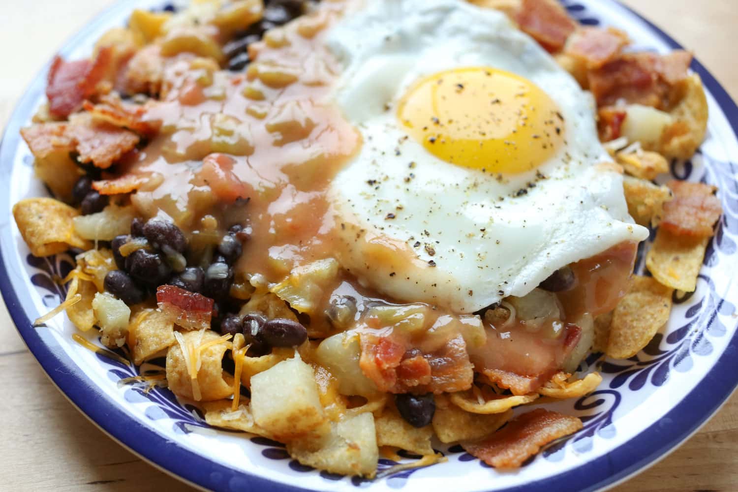 Cheesy Frito Pie Huevos Rancheros: Crispy & Satisfying
